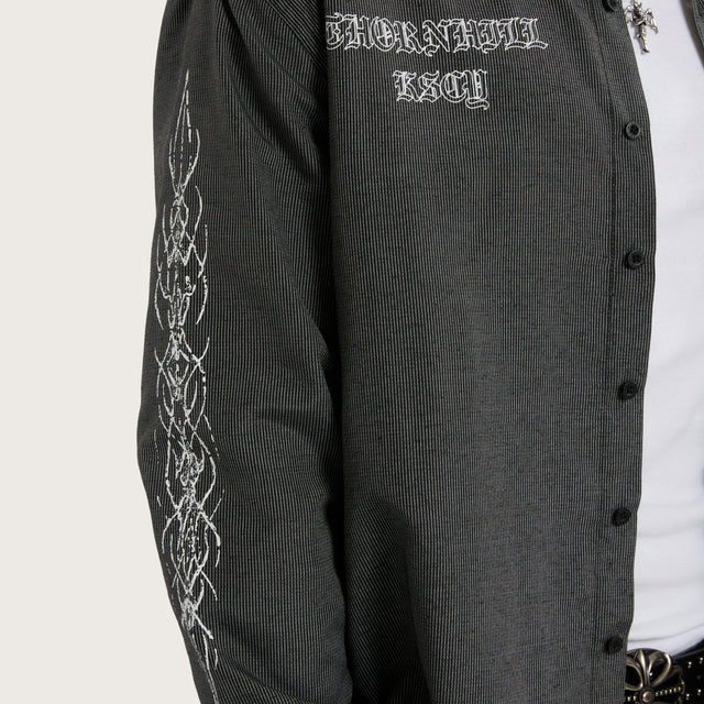 Chance Relaxed Longsleeve Shirt Black Stripe