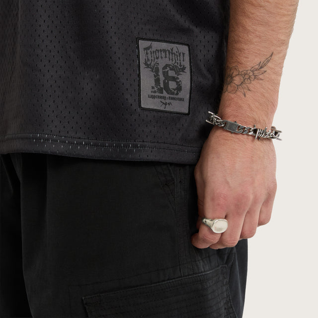 Spine Mesh Jersey Jet Black