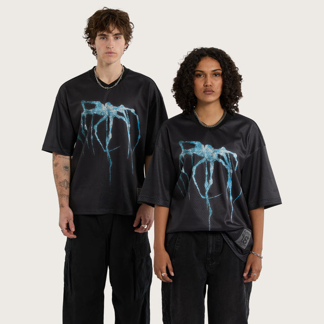 Spine Mesh Jersey Jet Black