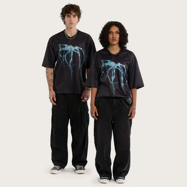 Spine Mesh Jersey Jet Black