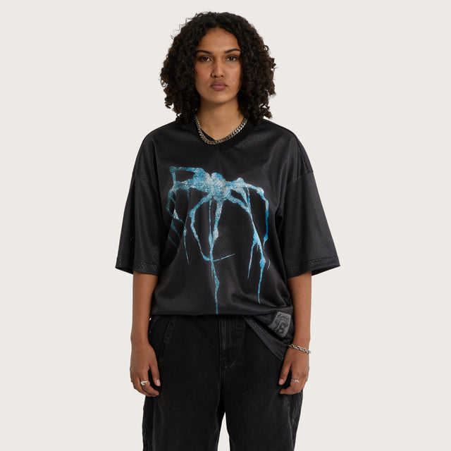 Spine Mesh Jersey Jet Black