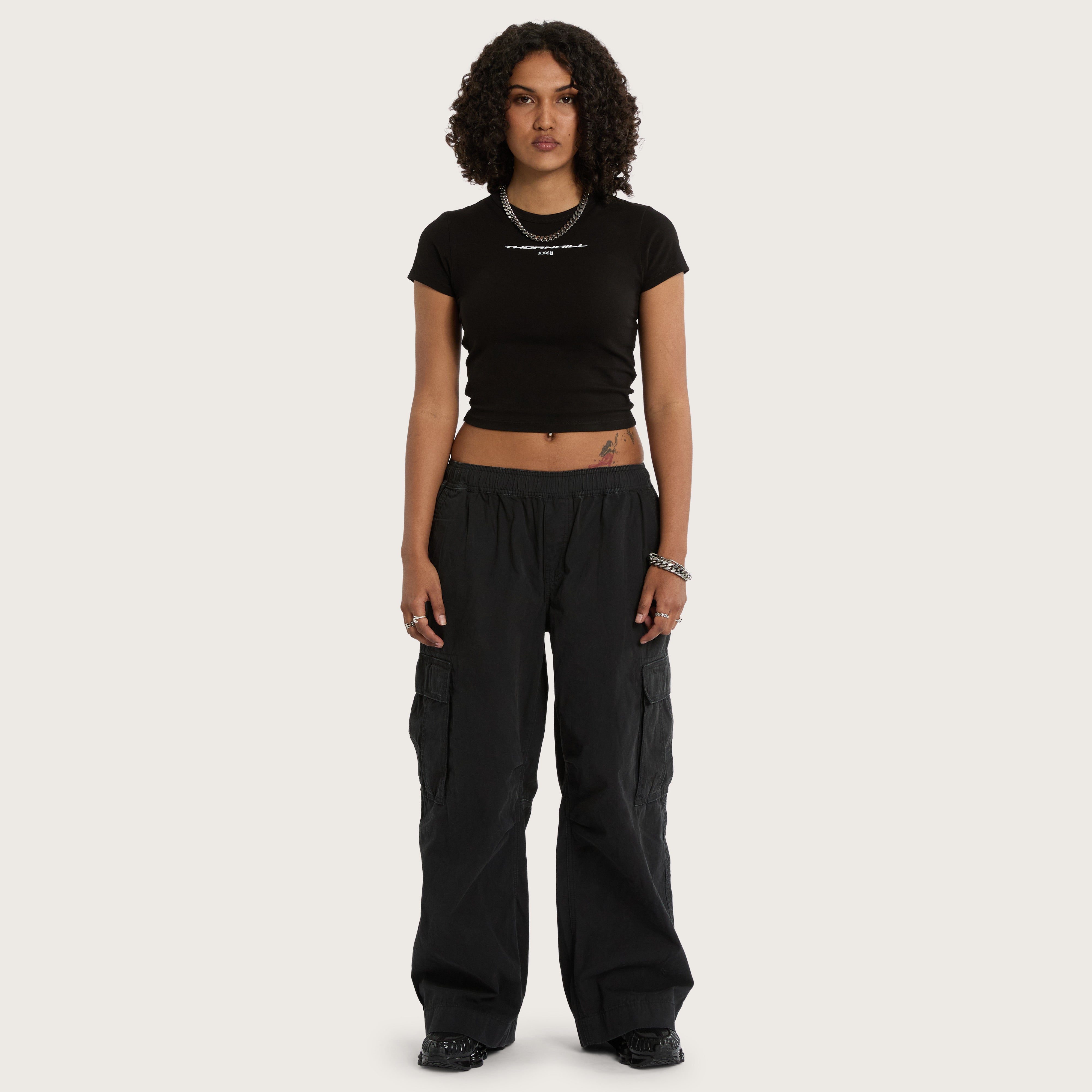 Thornhill Lily Baby Tee Jet Black | KSCY