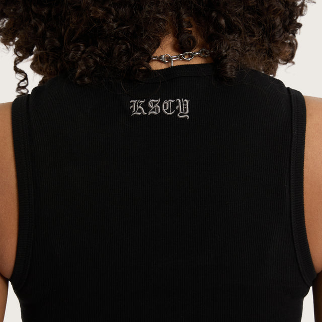 Exists Rib Tank Jet Black