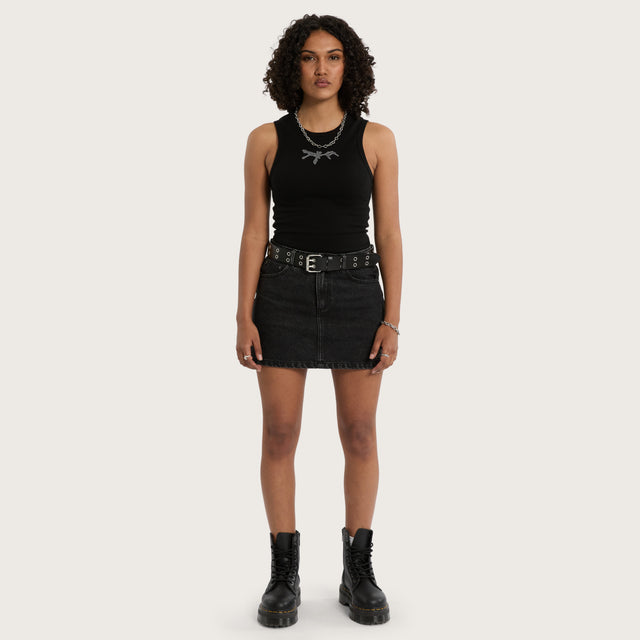 Exists Rib Tank Jet Black