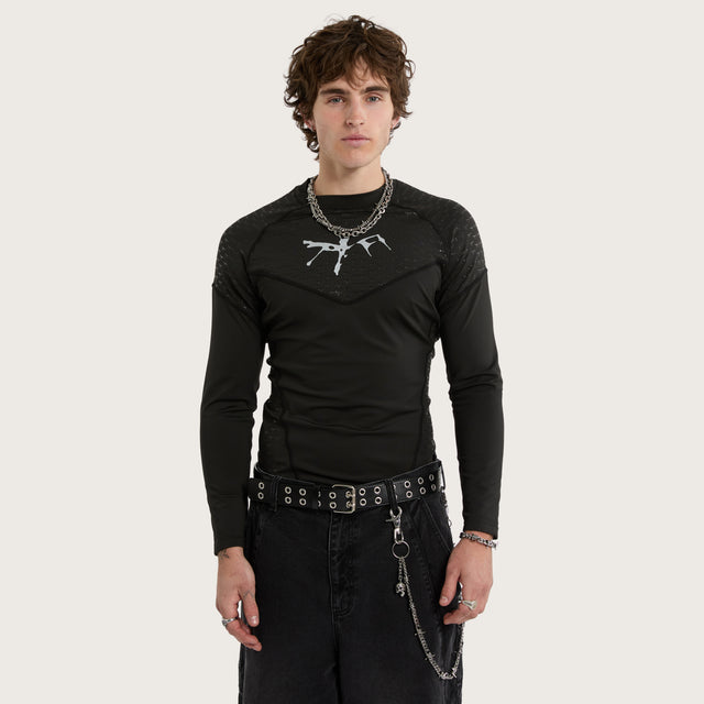 Fate Compression Top Jet Black