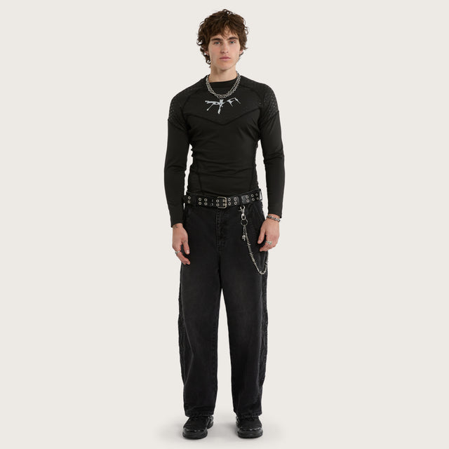 Fate Compression Top Jet Black