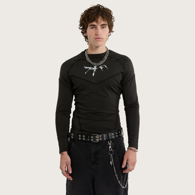 Fate Compression Top Jet Black