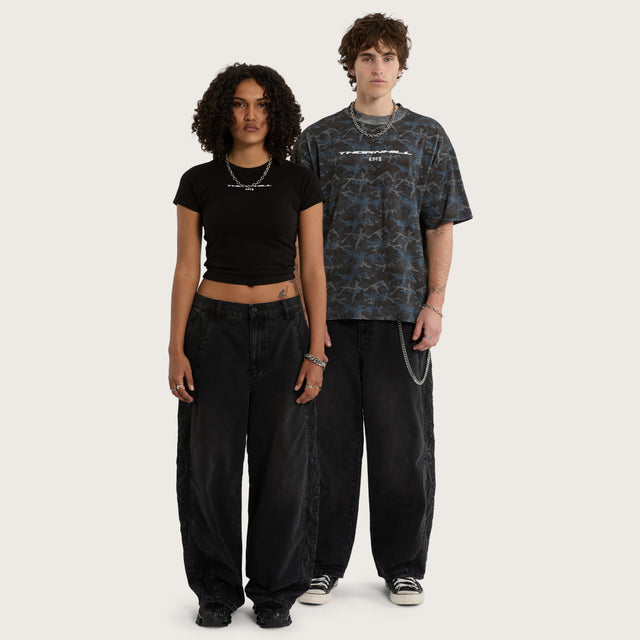 Apart Balloon Jean Jet Black