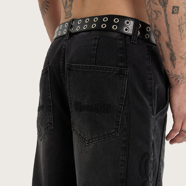 Apart Balloon Jean Jet Black