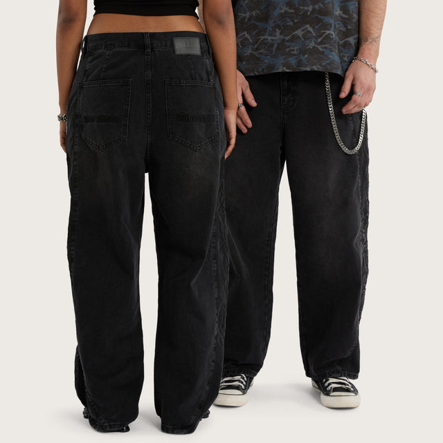 Apart Balloon Jean Jet Black
