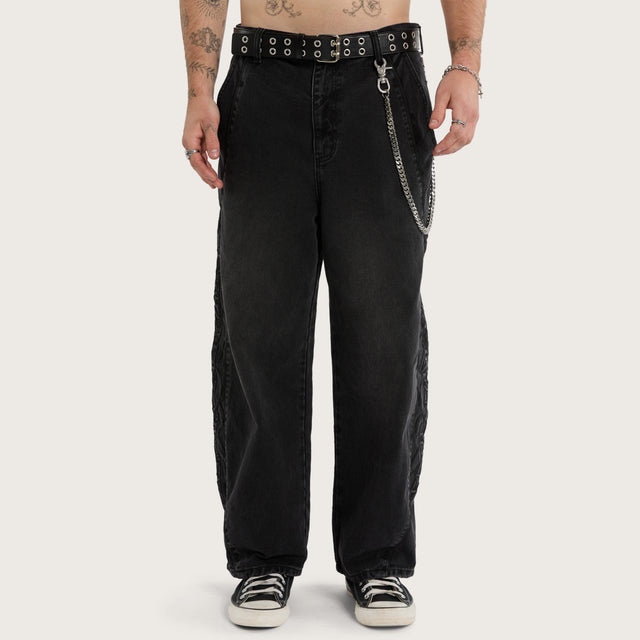 Apart Balloon Jean Jet Black
