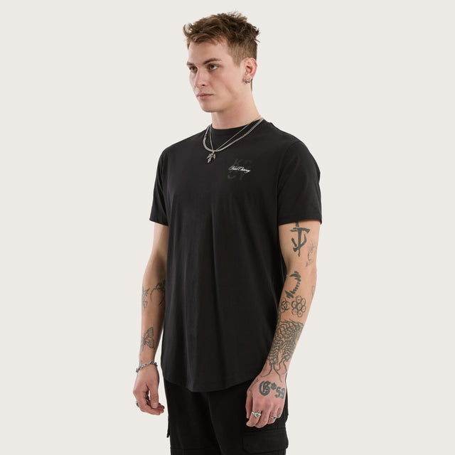 Future Dual Curved Tee Jet Black