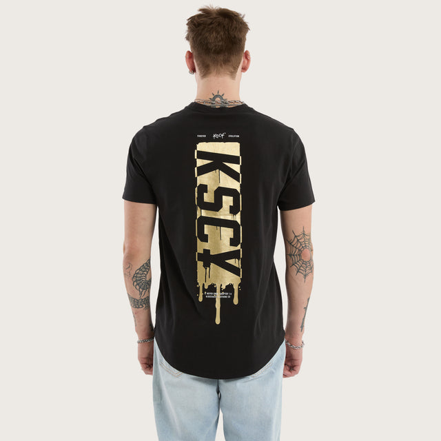 Dream Dual Curved Tee Jet Black