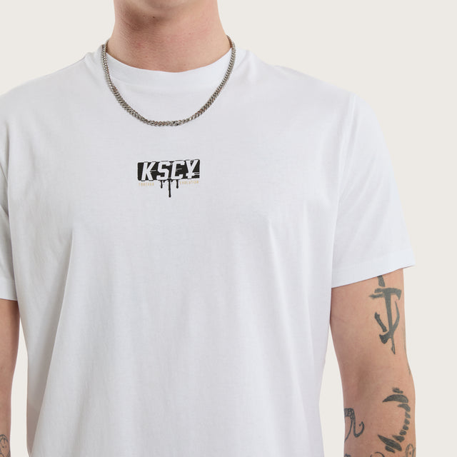 Dream Dual Curved Tee Optical White