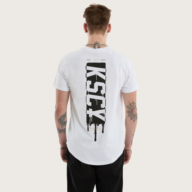 Dream Dual Curved Tee Optical White