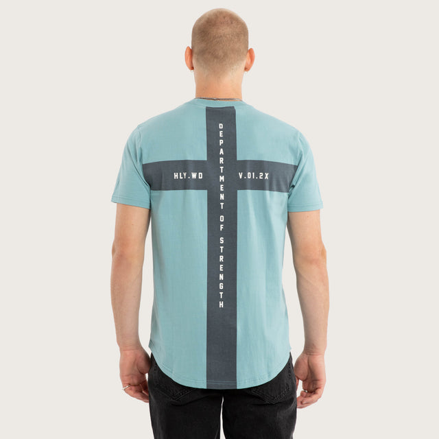 Smoke Dual Curved Tee Cameo