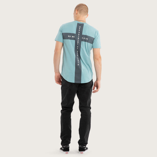Smoke Dual Curved Tee Cameo