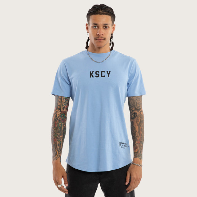 Smoke Dual Curved Tee Vista Blue / Black