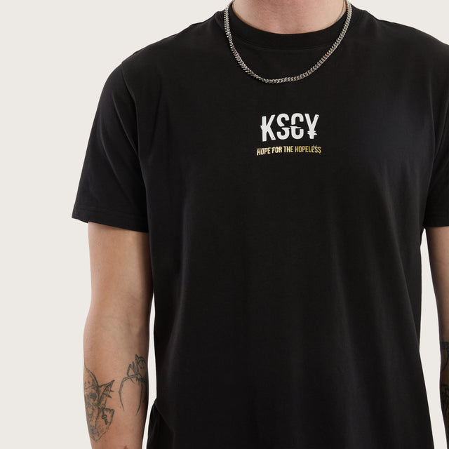 Story Dual Curved Tee Jet Black