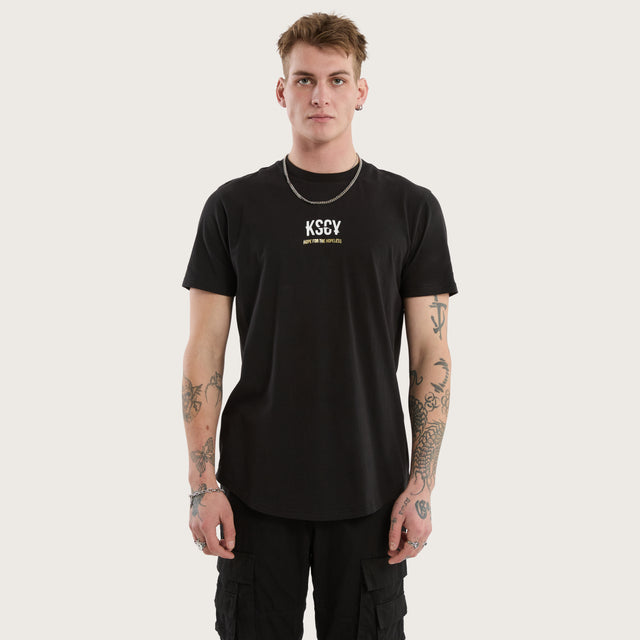 Story Dual Curved Tee Jet Black