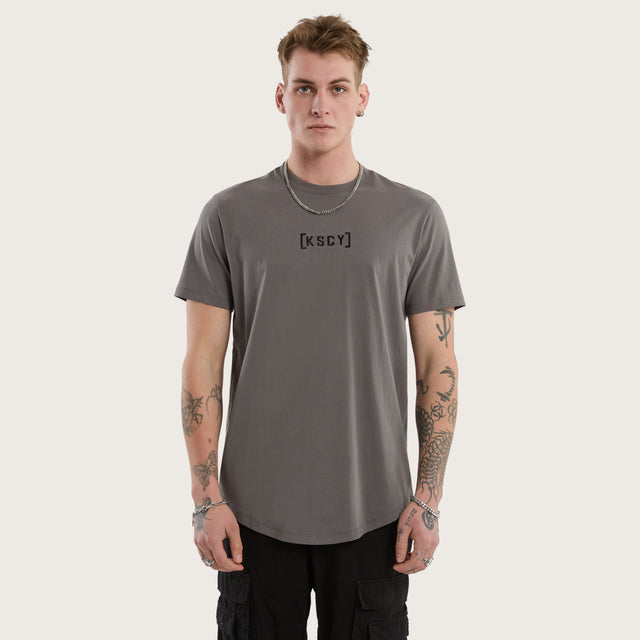 Pronto Dual Curved Tee Charcoal