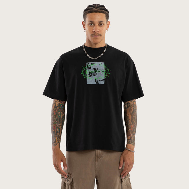 Sunset Street Tee Anthracite Black