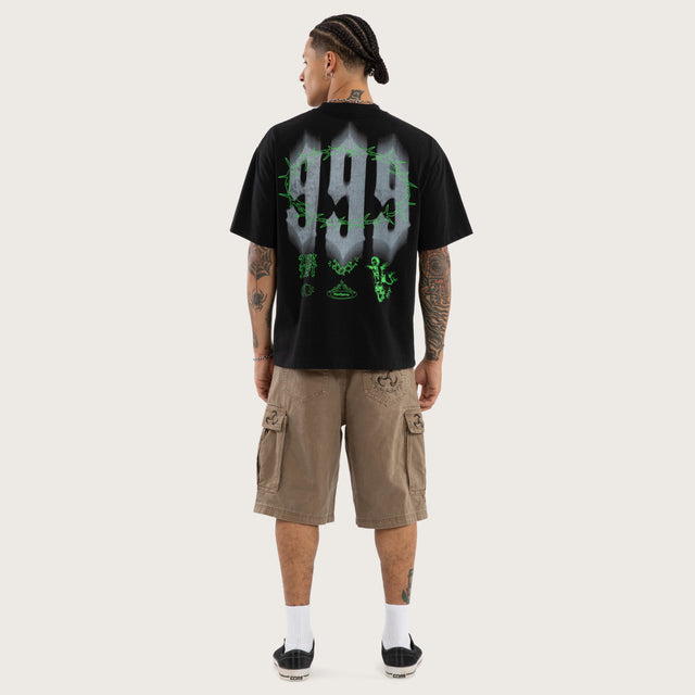 Sunset Street Tee Anthracite Black