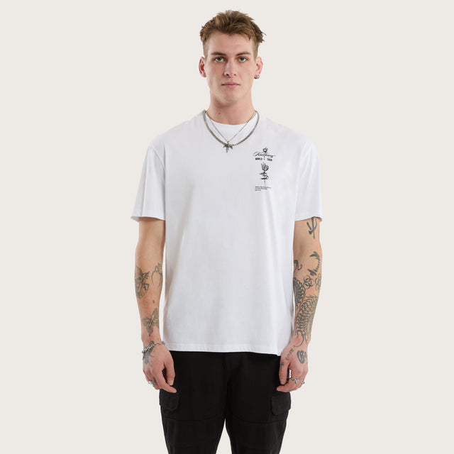 Division Relaxed Tee Optical White
