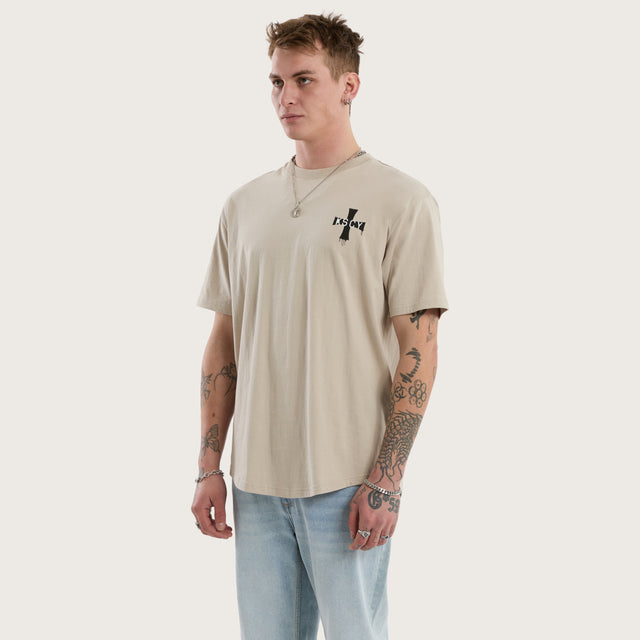 Desolation Box Fit Scoop Tee Dove