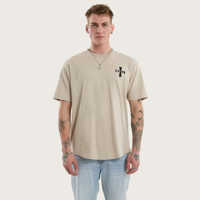 Desolation Box Fit Scoop Tee Dove