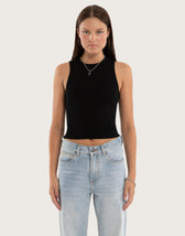 Marais Rib Tank Jet Black