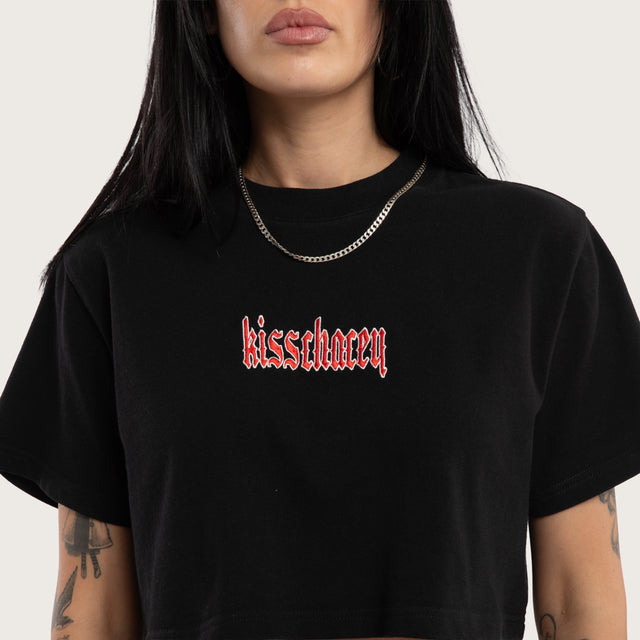 Shadow Crop Tee Jet Black