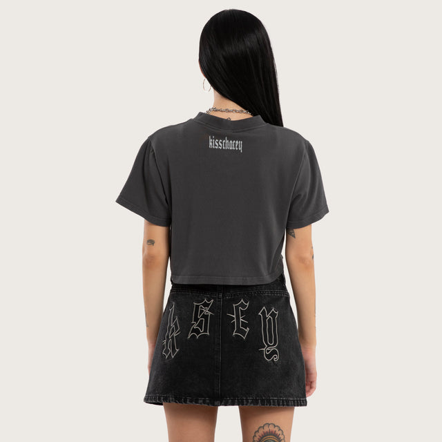 Storm Crop Tee Asphalt