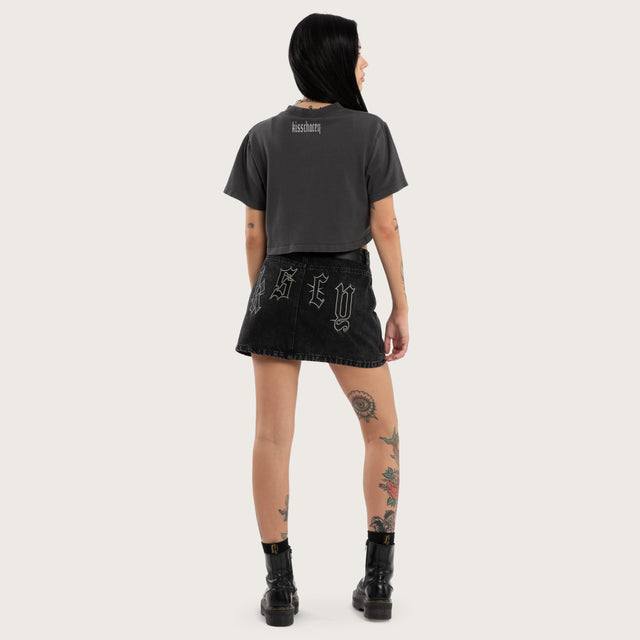 Storm Crop Tee Asphalt