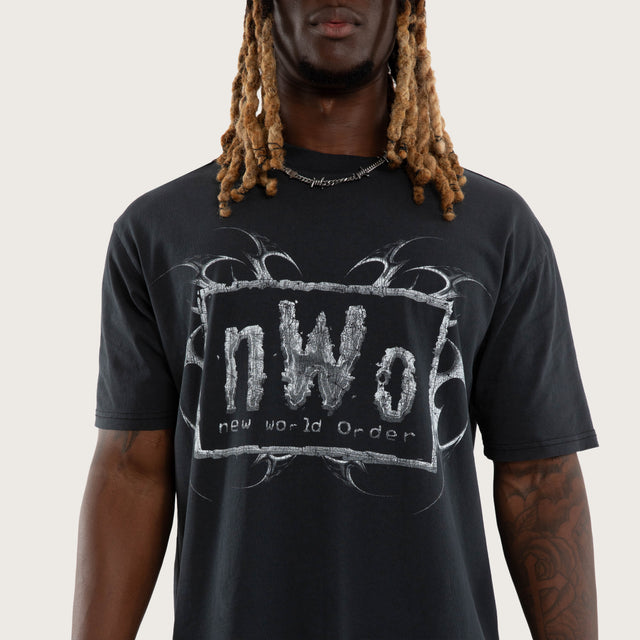 nWo 4 Life Box Fit Tee Pigment Anthracite Black