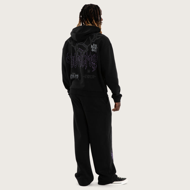 Rhea Ripley Chaos Street Zip Hoodie Anthracite Black