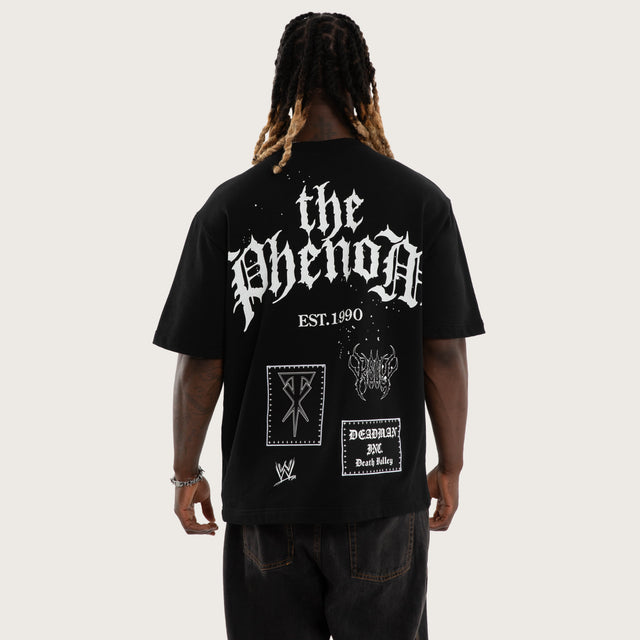 Undertaker Casket Loopback Oversized Tee Jet Black