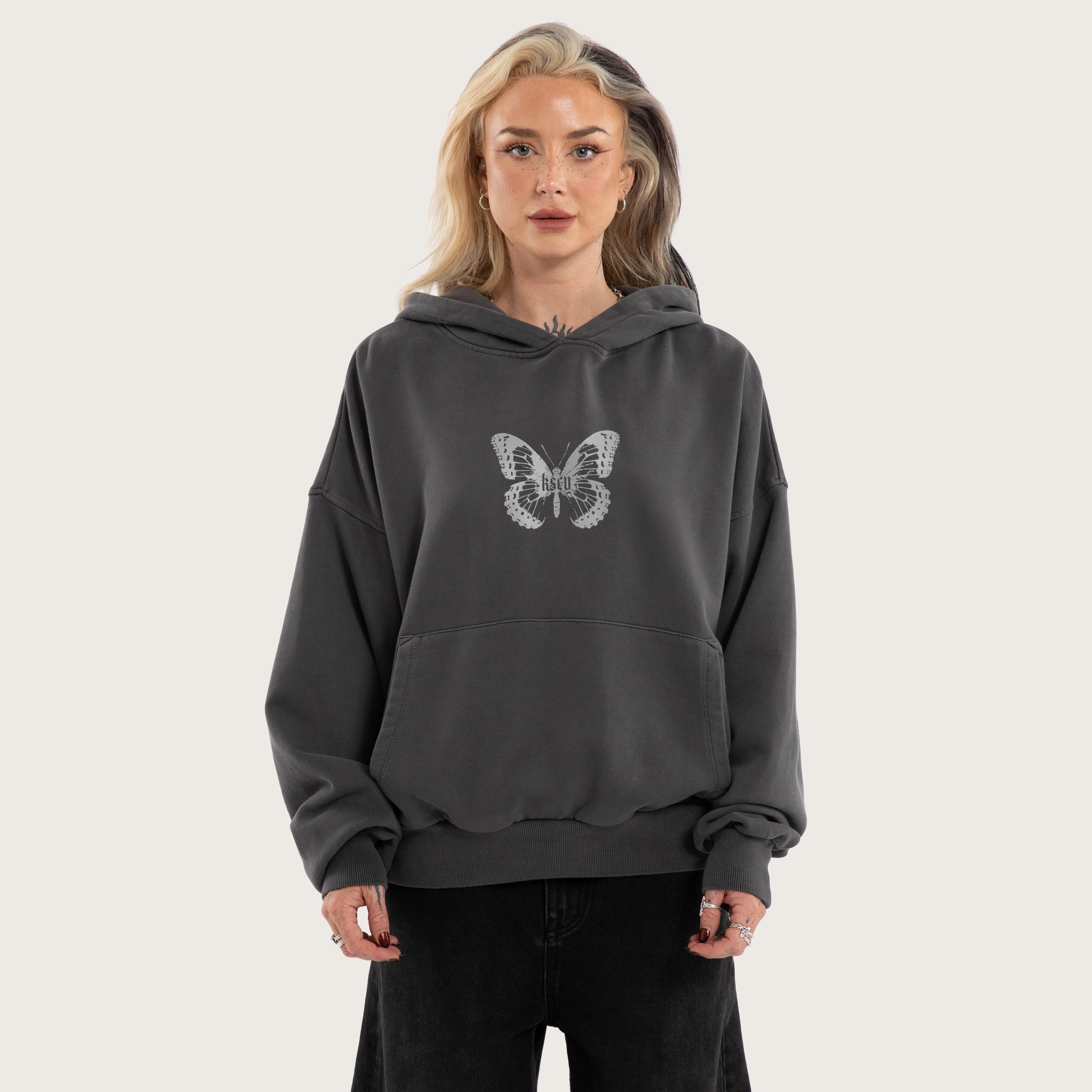 Luna Balloon Hoodie Pigment Asphalt | KSCY