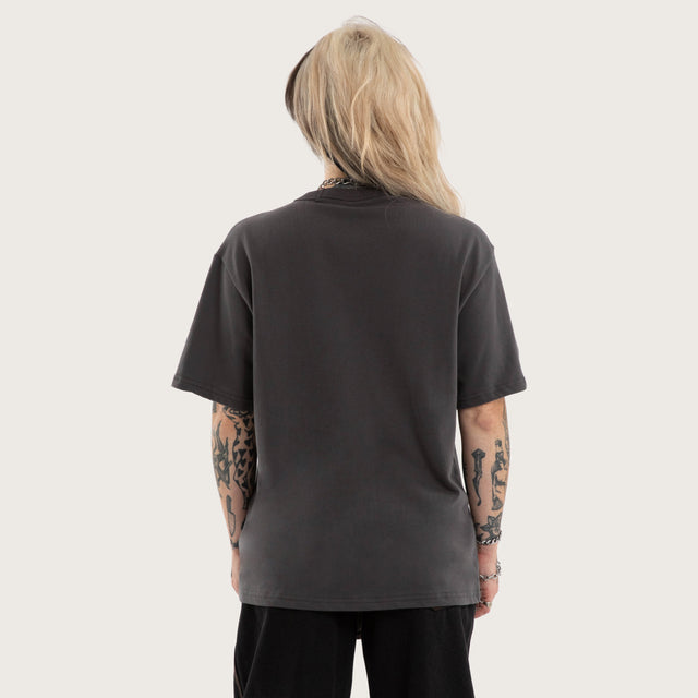 Scarlett Rocker Tee Asphalt