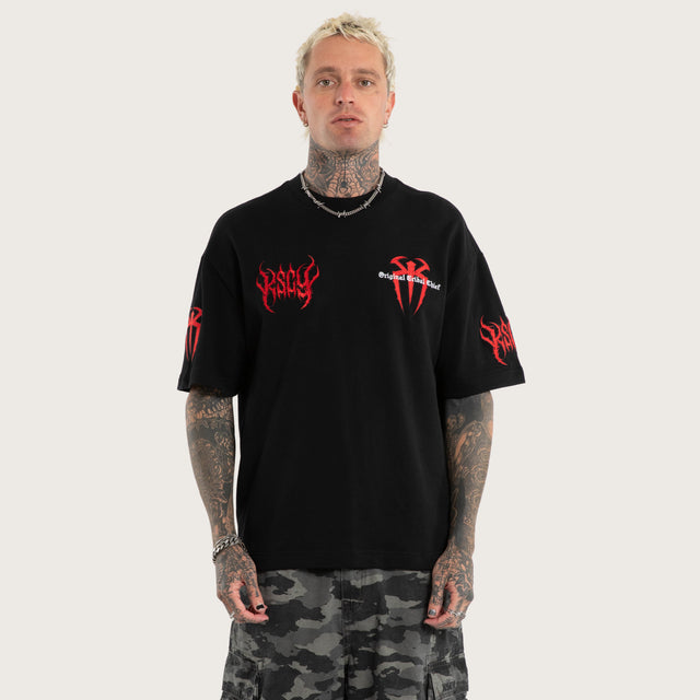 Roman Reigns Loopback Street Tee Jet Black