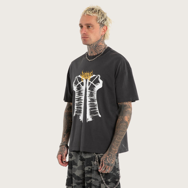 CM Punk Rage Raptor Tee Pigment Black