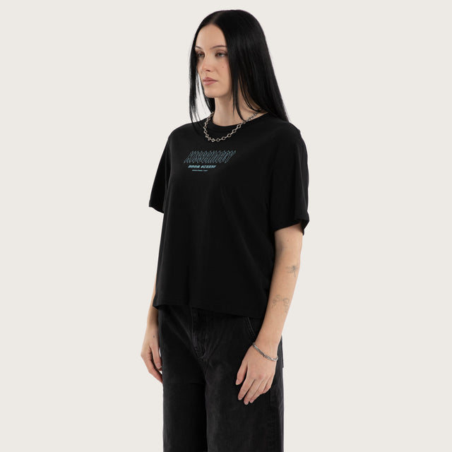 Lucinda Rebel Crop Tee Jet Black