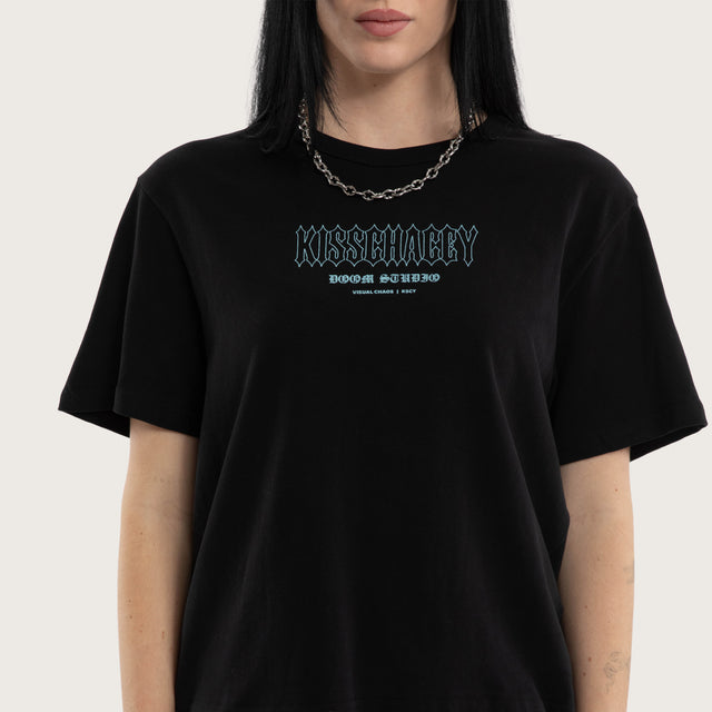 Lucinda Rebel Crop Tee Jet Black