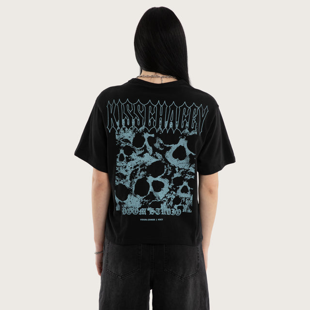 Lucinda Rebel Crop Tee Jet Black