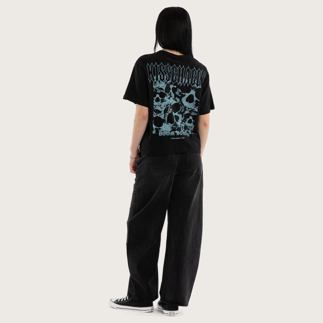 Lucinda Rebel Crop Tee Jet Black