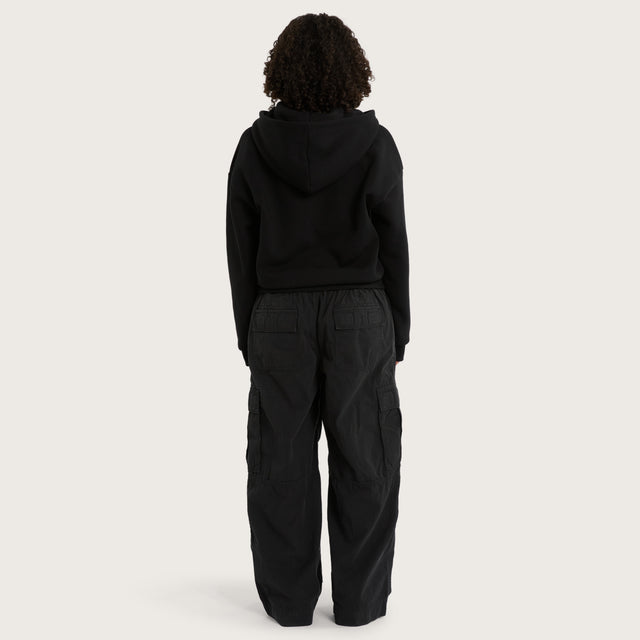 Caterina Street Zip Hoodie Jet Black