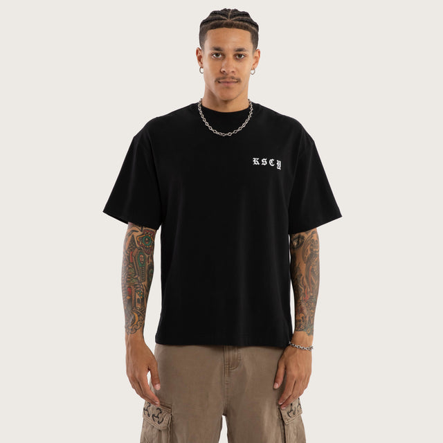 Marked Street Tee Jet Black
