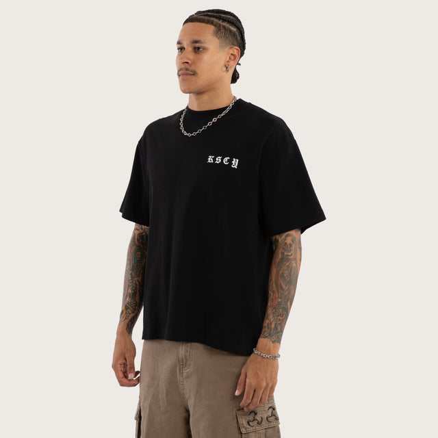 Marked Street Tee Jet Black
