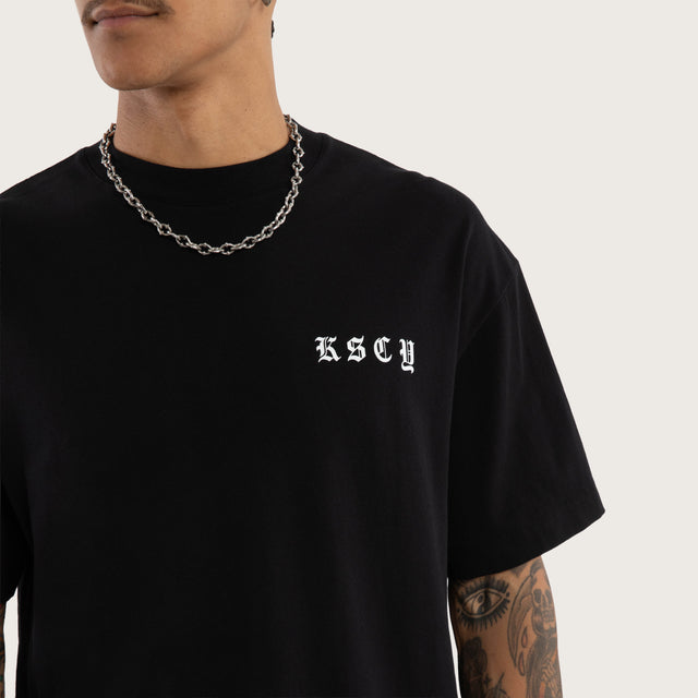 Marked Street Tee Jet Black