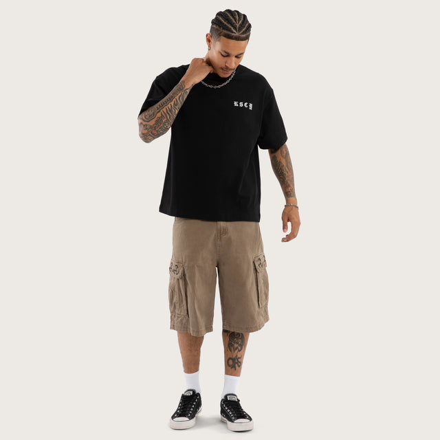 Marked Street Tee Jet Black